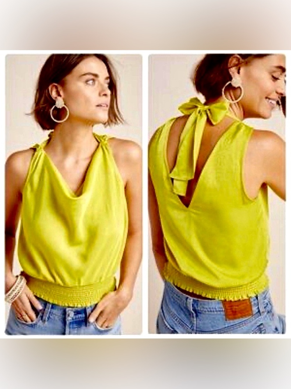 MAEVE Alida Satin Blouse
